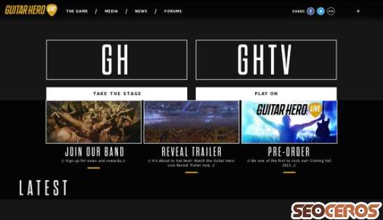 guitarhero.com desktop vista previa