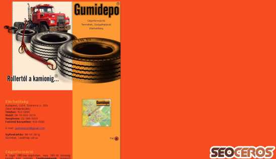 gumidepo.hu desktop előnézeti kép