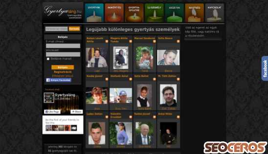 gyertyalang.hu desktop náhľad obrázku
