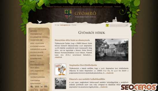 gyomro.hu desktop förhandsvisning
