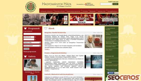 hagyomanyokhaza.hu desktop obraz podglądowy