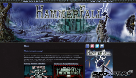 hammerfall.net desktop náhľad obrázku