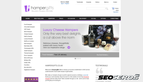 hampergifts.co.uk desktop náhled obrázku