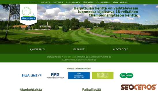 harjattulagolf.fi desktop náhľad obrázku
