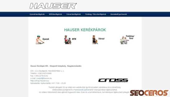hauser.hu desktop előnézeti kép