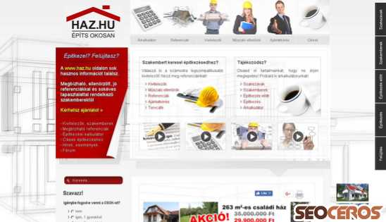 haz.hu desktop előnézeti kép