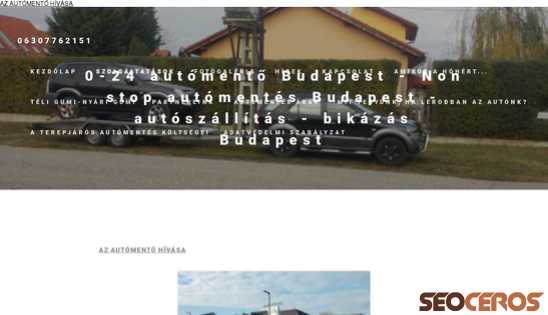 hazaviszlek-automento.eu/automentes-budapest desktop előnézeti kép