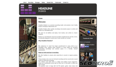 headlinestudio.co.uk desktop previzualizare