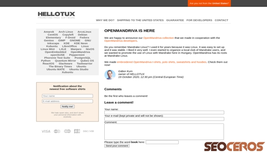 hellotux.com/OpenMandriva_is_here desktop előnézeti kép