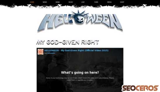 helloween.org desktop előnézeti kép