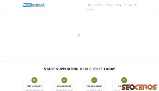 helpfordesk.com desktop preview