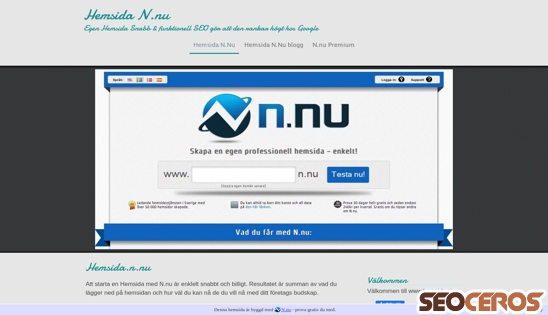 hemsida.n.nu desktop előnézeti kép
