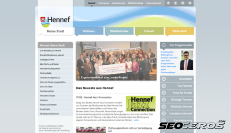 hennef.de desktop náhľad obrázku