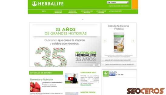 herbalife.cl desktop förhandsvisning