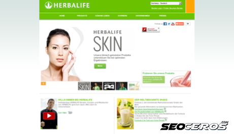 herbalife.de desktop náhľad obrázku
