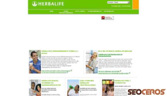 herbalife.dk desktop förhandsvisning