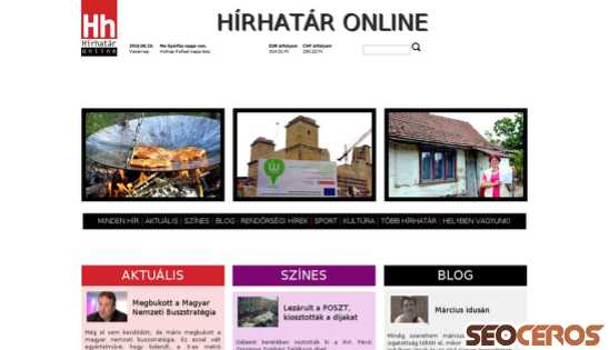 hirhatar.hu desktop előnézeti kép