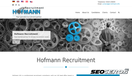 hofmann-uk.co.uk desktop előnézeti kép