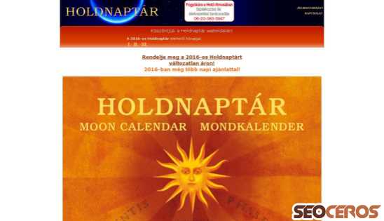 holdnaptar.hu desktop anteprima