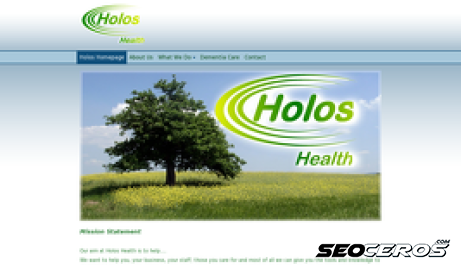 holoshealth.co.uk desktop előnézeti kép