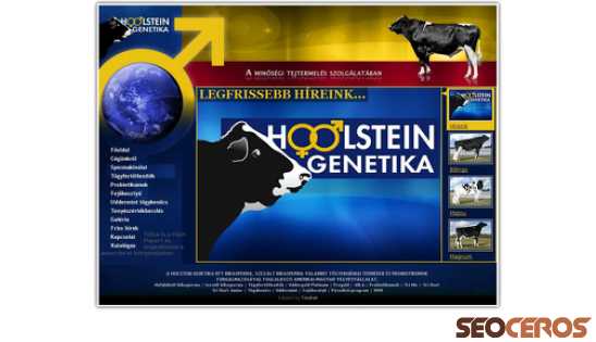 holstein-genetika.hu desktop förhandsvisning