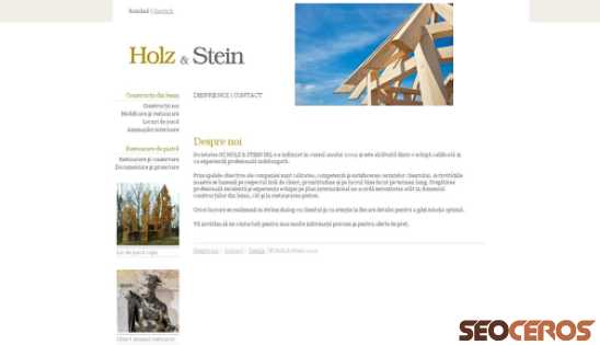 holz-stein.ro desktop förhandsvisning