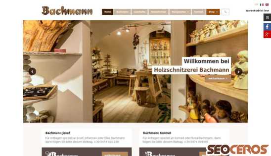holzschnitzerei-bachmann.com desktop obraz podglądowy