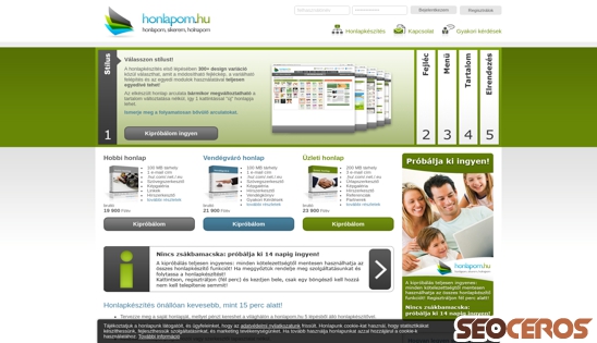honlapom.hu desktop előnézeti kép