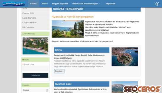 horvat-tengerpart.hu desktop előnézeti kép