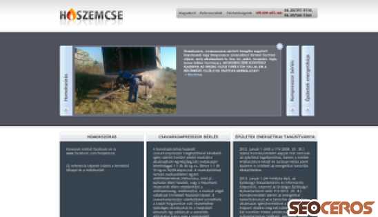hoszemcse.hu desktop előnézeti kép