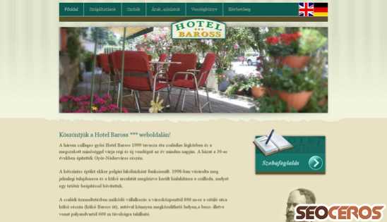 hotel-baross.hu desktop náhľad obrázku