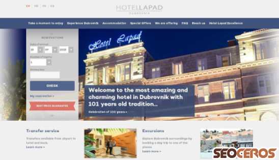 hotel-lapad.hr desktop previzualizare