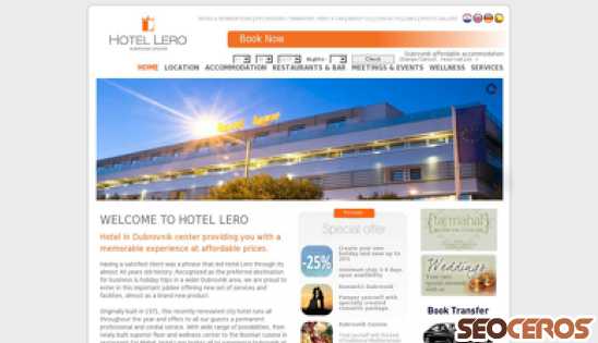 hotel-lero.hr desktop náhľad obrázku