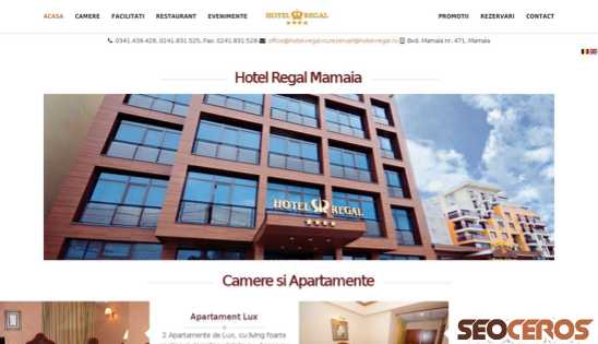 hotel-regal.ro/ro desktop förhandsvisning