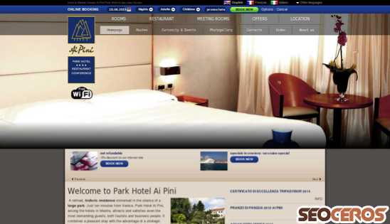 hotelaipini.it desktop előnézeti kép