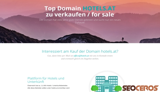 hotels.at desktop Vorschau