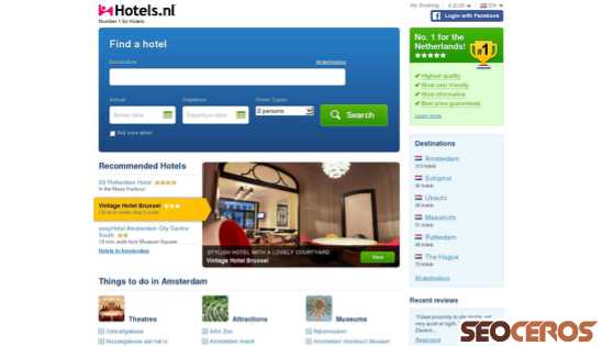 hotels.nl desktop náhľad obrázku