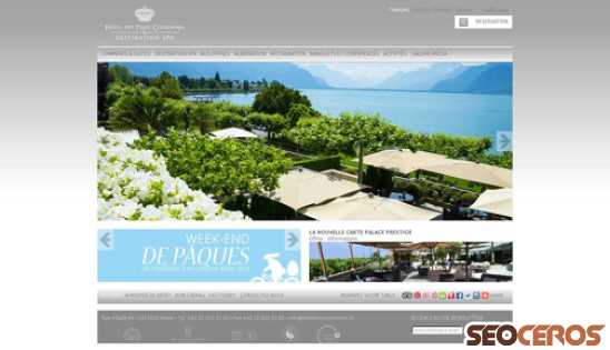 hoteldestroiscouronnes.ch desktop náhled obrázku