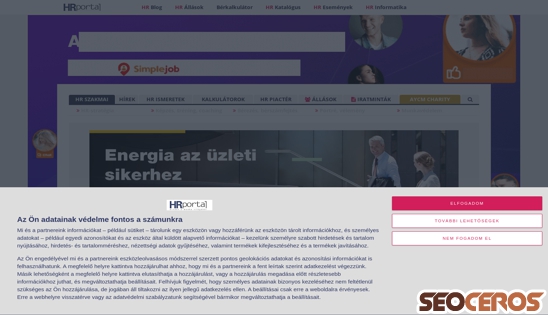 hrportal.hu desktop előnézeti kép