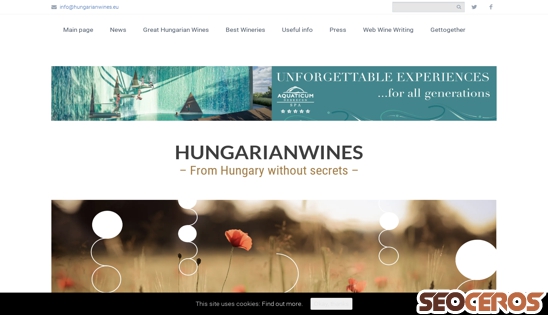 hungarianwines.eu desktop förhandsvisning