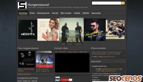 hungarosound.com desktop előnézeti kép