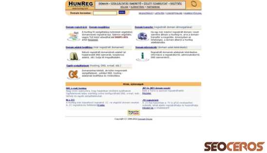 hunreg.com desktop előnézeti kép
