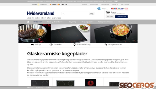 hvidevareland.dk/glaskeramiske-kogeplader desktop Vista previa