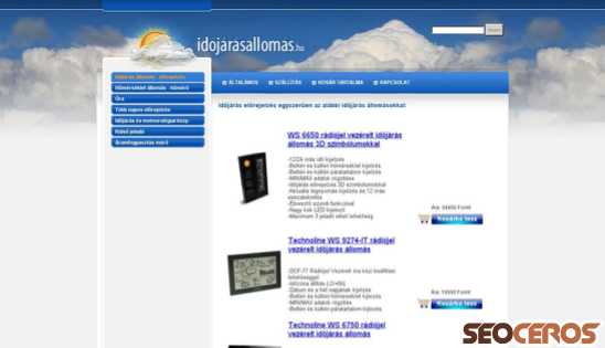 idojarasallomas.hu desktop előnézeti kép