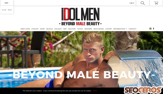 idol-men.com desktop förhandsvisning