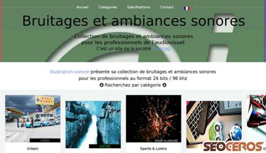 illustration-sonore.fr desktop förhandsvisning