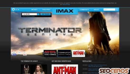 imax.com desktop náhľad obrázku