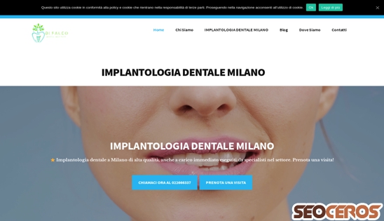 implantologiadentalemilano.com desktop prikaz slike
