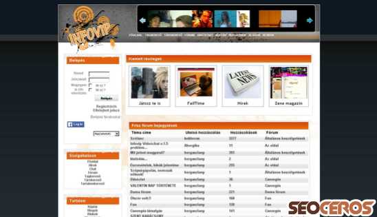 infovip.hu desktop náhled obrázku