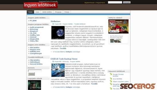 ingyenletoltesek.org desktop vista previa